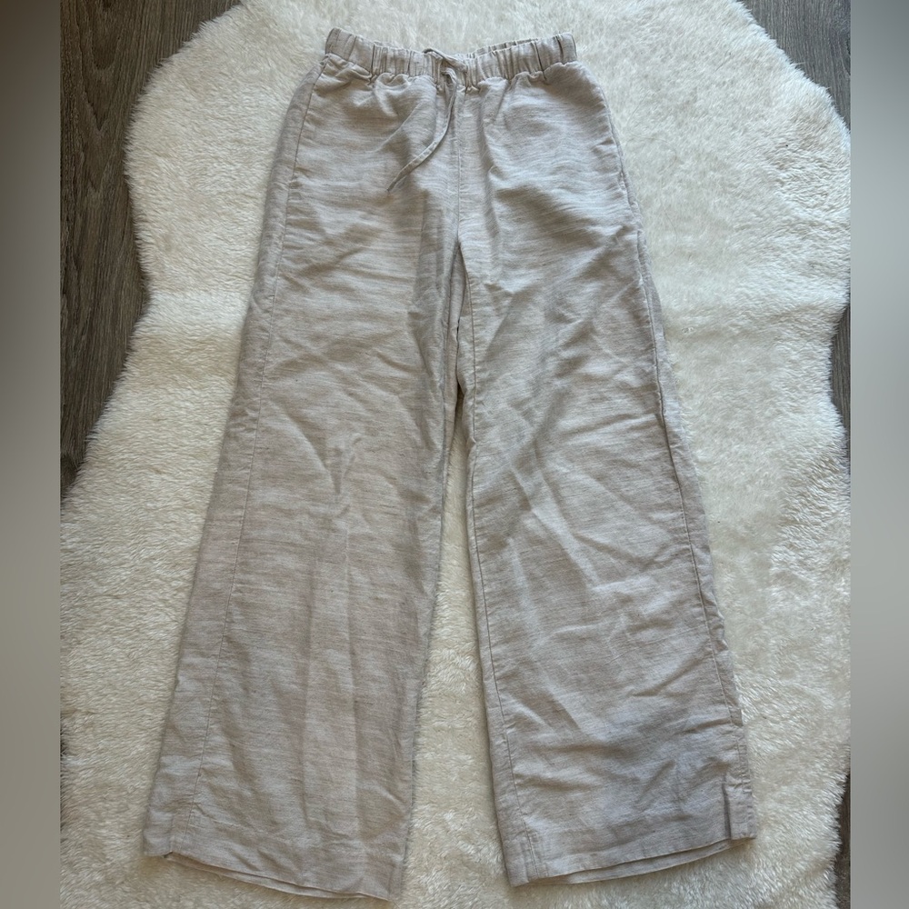 Aritzia Wilfred Lodge Linen Pants